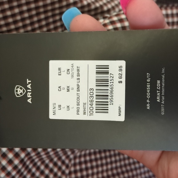 Newest tags Ariat pro series large flannel - Picture 4 of 4